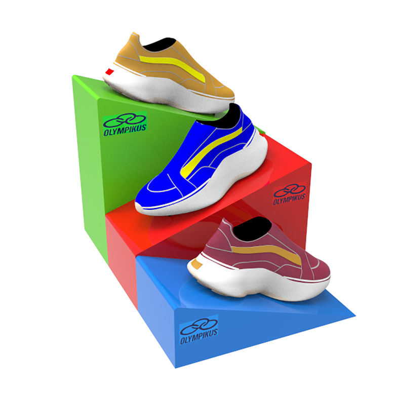 亚克力鞋子展示台 品牌运动鞋陈列展示道具 acrylic shoes stand