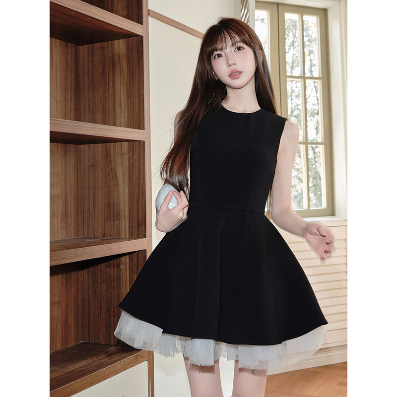 "Night Banquet Heiress" Rhinestone Hepburn Princess Dress, Women's Heiress Style Birthday Gown
