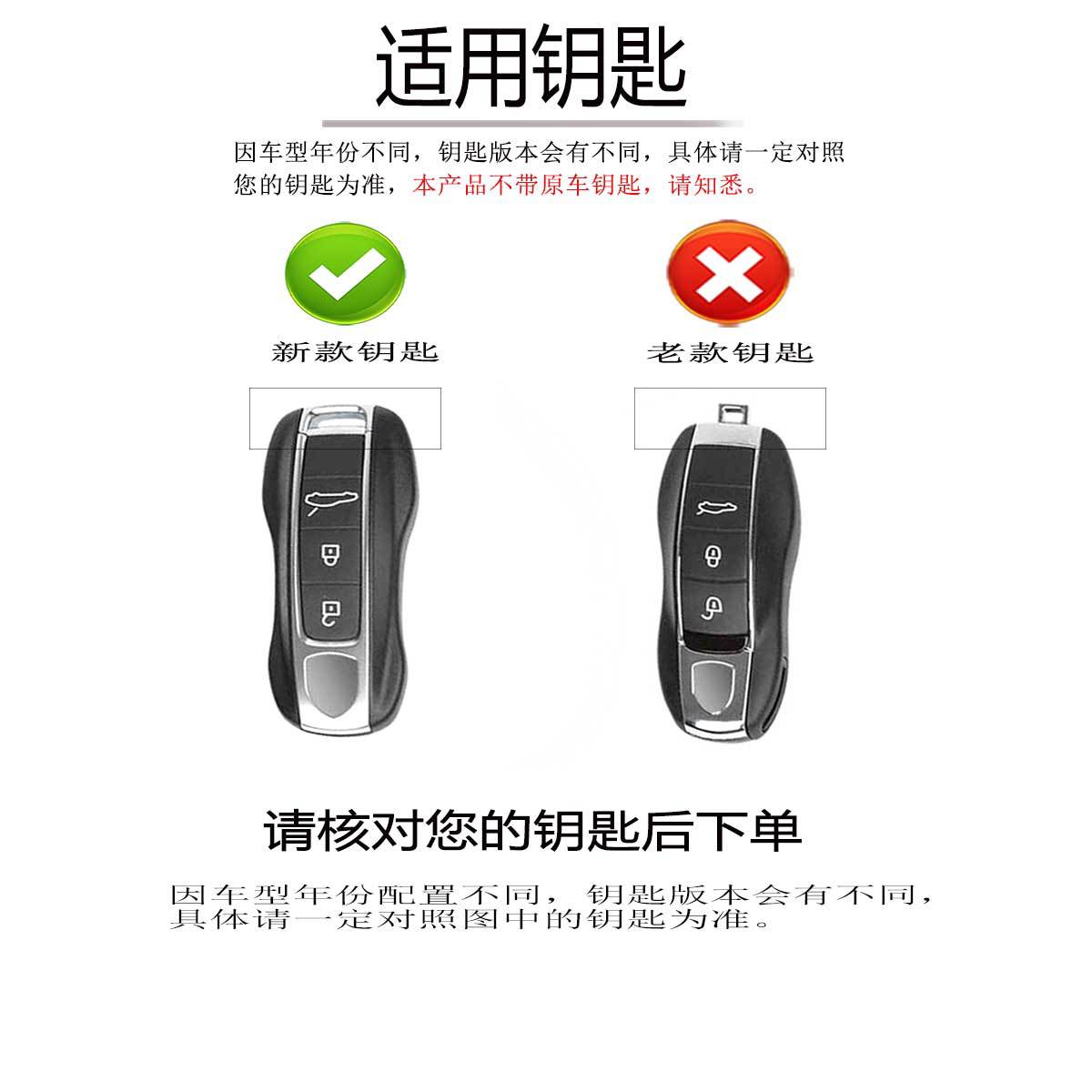 Suitable for the New 17-23 Porsche Panamera Macan Cayenne Key Cover Modification [3-Piece Set]