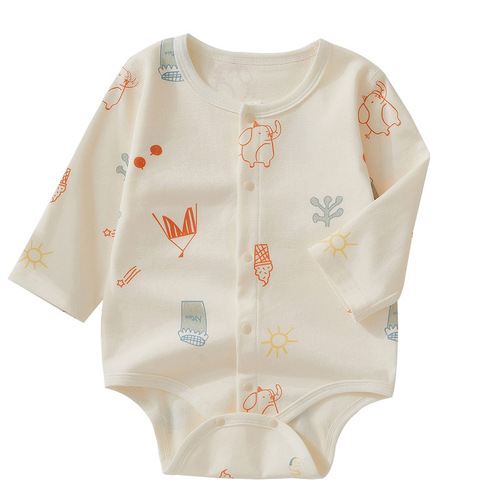 Baby jumpsuit autumn boneless baby clothes newborn jumpsuit children's pajamas infant clothing bag fart clothes