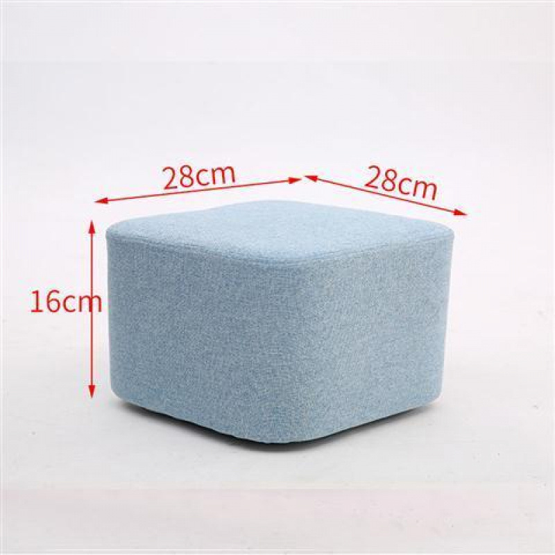 하늘색 높이 16cm 사각 스툴 - 장인 정신으로 엄선