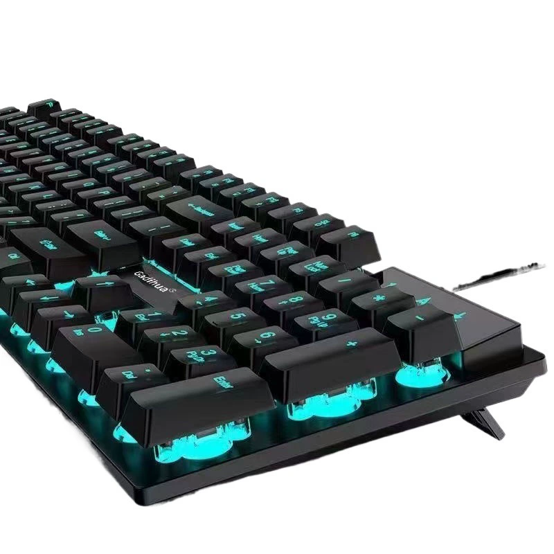 Механическая клавиатура и игровая мышь в наборе, RGB-подсветка, бесшумные переключатели, игровой комплект