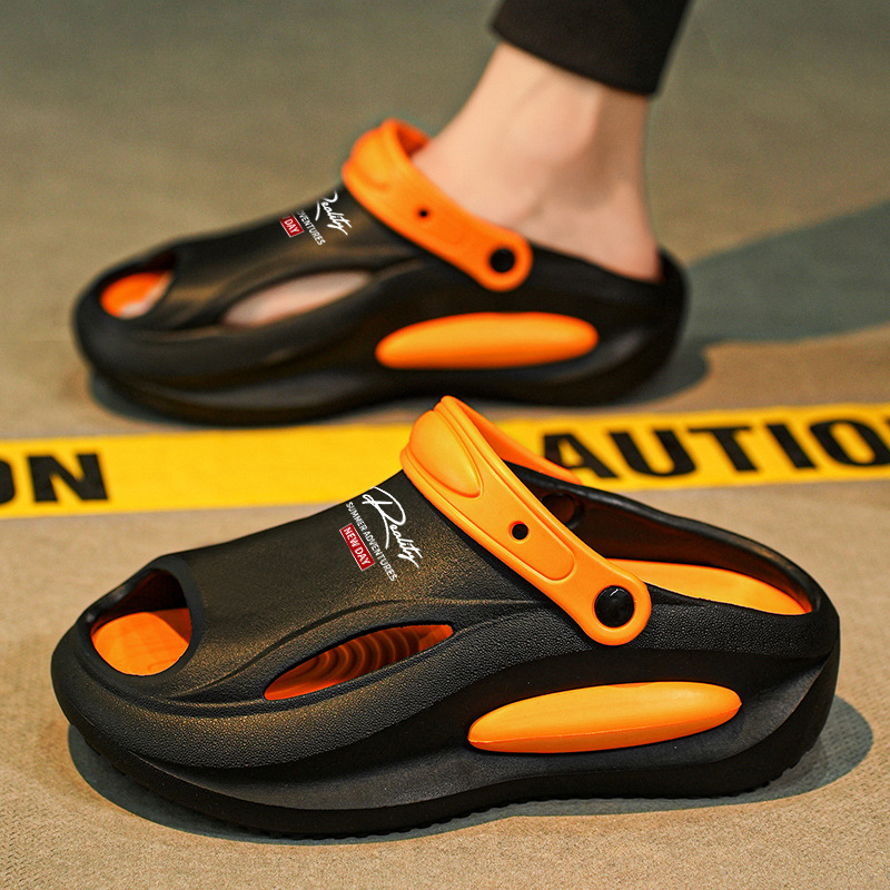 Pareja sandalias verano nuevo estilo un zapato dos zapatos de conducción casuales antideslizantes exteriores sandalias y zapatillas EVA para hombres y mujeres