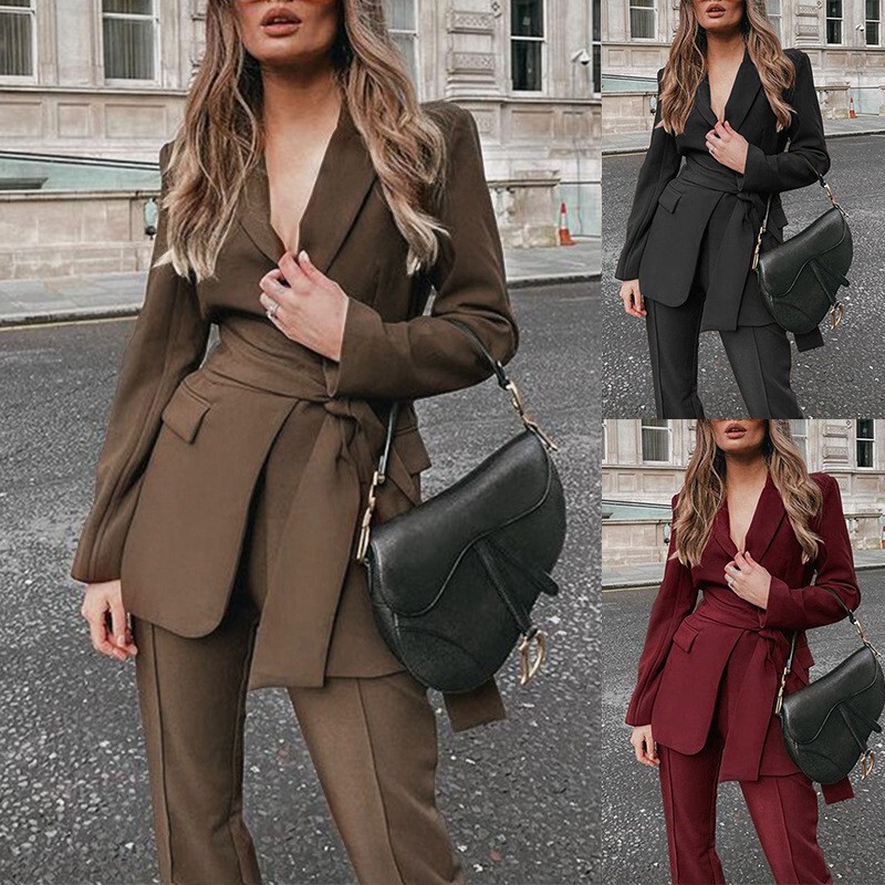 FD507 Spot 2022 Spring and Autumn Explosions Independent Station European and American Women's Fashion Elegant Suit Set Two Pieces