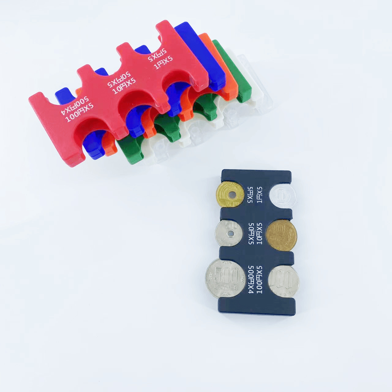 Cartera pequeña para hombre, clip de moneda de plástico, billetera de almacenamiento de clasificación de monedas para automóvil, monedero portátil para mujer de gran capacidad para hombre