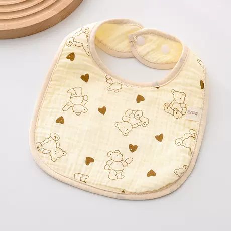 U-shaped bib love bear
