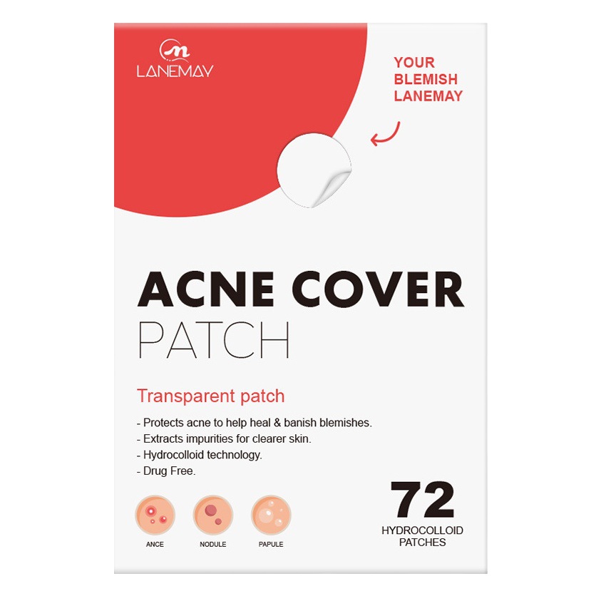 Aceite esencial transfronterizo parche de acné hidrocoloide real invisible parche de cubierta de acné parche de eliminación de acné