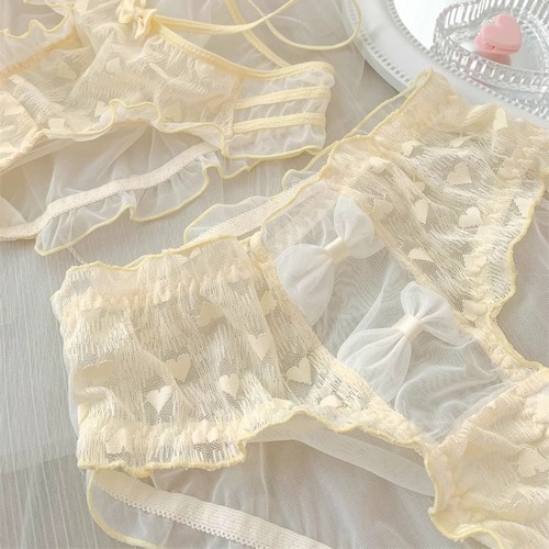 Love Tonight ~ Pure Desire Hollow Girls Sweet Lace Mesh Girls Summer Thin Breathable Seamless Panties for Girls
