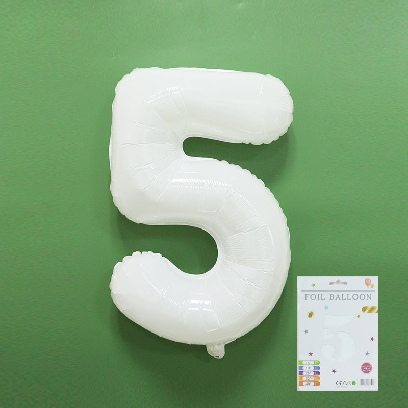 Globo digital de 32 pulgadas, embalaje de tarjeta de papel independiente, versión estadounidense, película de aluminio delgada, embalaje fino, papel de aluminio, globo de cumpleaños