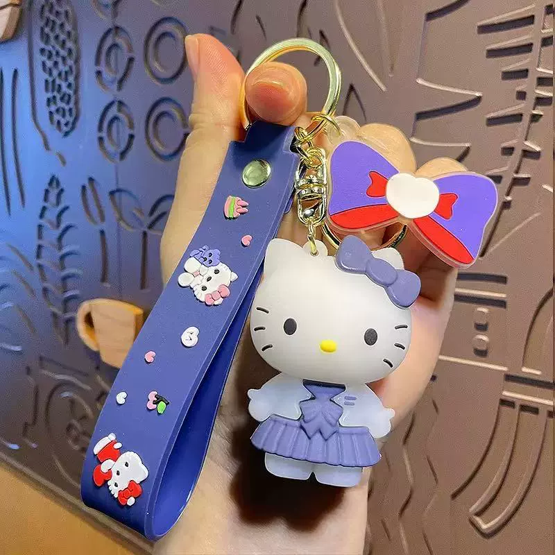 Кулон на брелке (Sanrio) Набор милых силиконовых подвесок — мягкие резиновые талисманчики, подарок на день рождения, различные персонажи