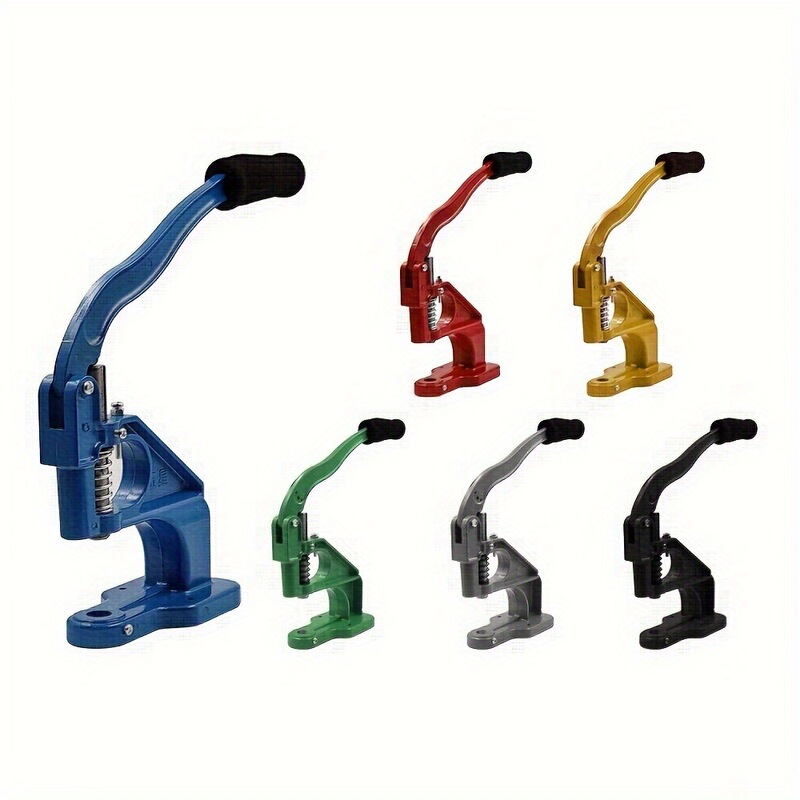 Manual Press Machine Is Used for Installing Double Cap Rivets, Snap Fasteners, Eyelets, and Buttons on Metal Molds
