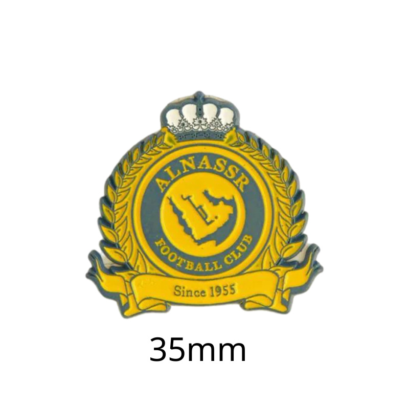 Insignias metálicas transfronterizas, pegatinas para teléfonos móviles, broches, Copa Mundial, Liga de Campeones, club de fútbol, insignias del Real Madrid, insignias del Liverpool al por mayor