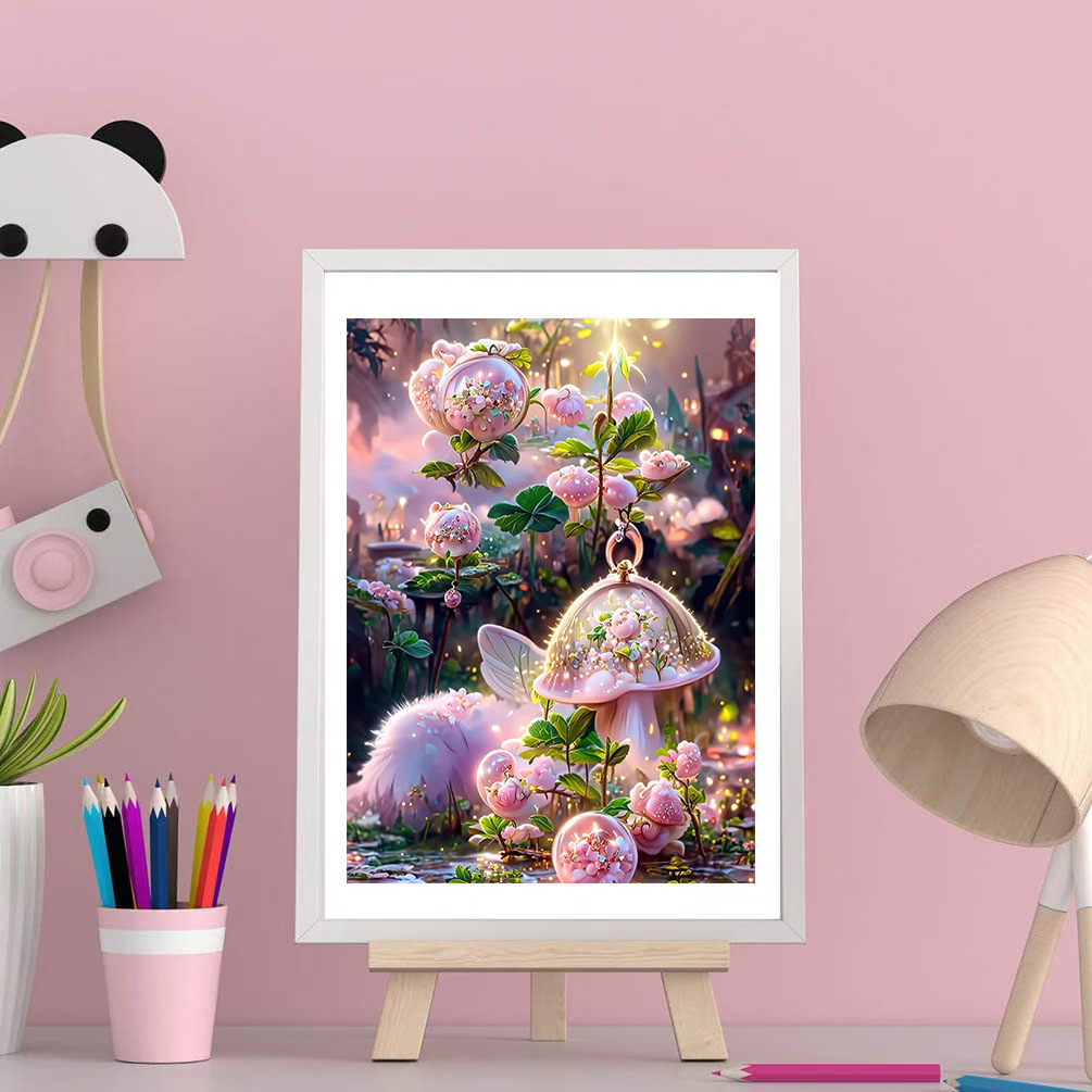 Flores paisajísticas llenas de diamante DIY pintura de diamante hecha a mano Rubik cuadrado conjunto de pegatinas de diamante cross-border DIY pintura de diamante hecha a mano