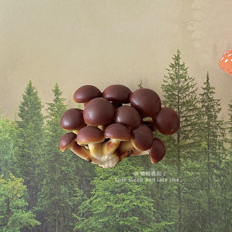 森林里的蘑菇~仿真蘑菇冰箱贴磁吸装饰品3d立体创意个性强力磁吸|undefined
