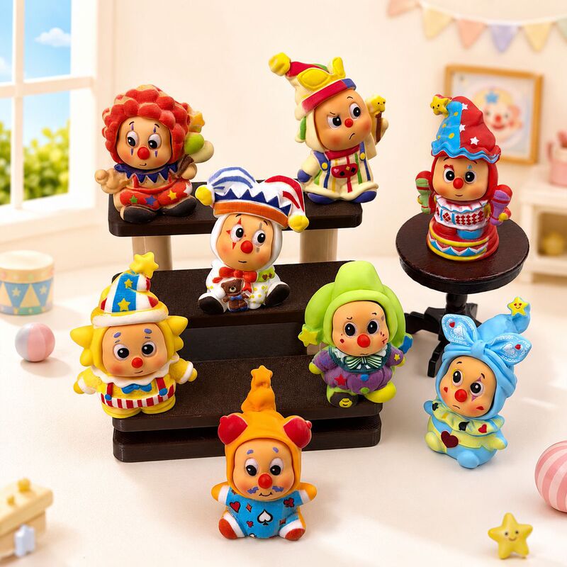 Circus Star Figurines Handmade DIY Resin Accessories 3D Creative Cute Car and Desktop Decoration Ornaments