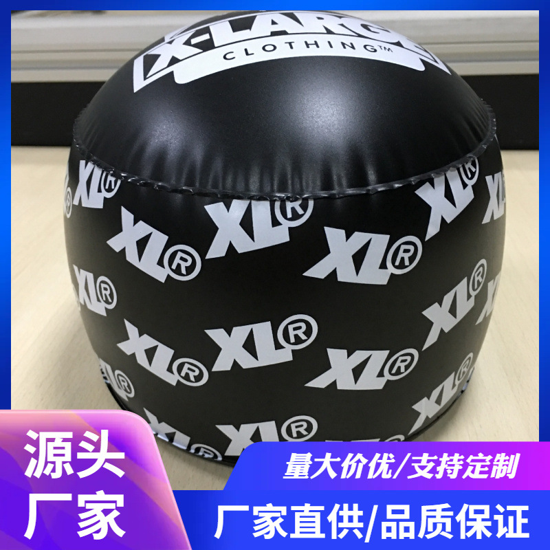 厂家直销  PVC充气黑色帽撑 吹气帽托 帽架 尺寸可定可印logo