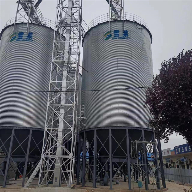 小型养殖场常用粮仓200T粮仓占地少室外存放钢板粮仓立筒仓