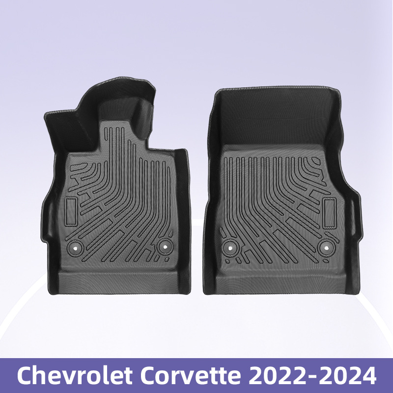 Aplicable a Chevrolet Corvette 2022 - 2024 3D TPE para todas las condiciones climáticas