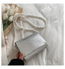 Fashionable trend shoulder bag, face blush, one-shoulder bag, chain, bag strap, Korean style, crocodile print, internet celebrity