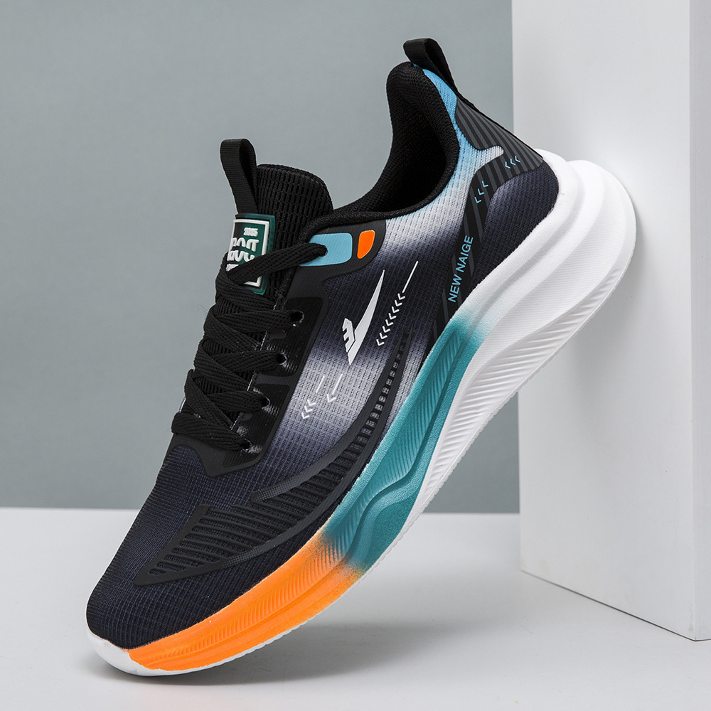 Nuevos zapatos para correr de verano para estudiantes, transpirables, ligeros, de suela suave, zapatos de hombre de tendencia de todo fósforo, zapatos deportivos al aire libre, shoe