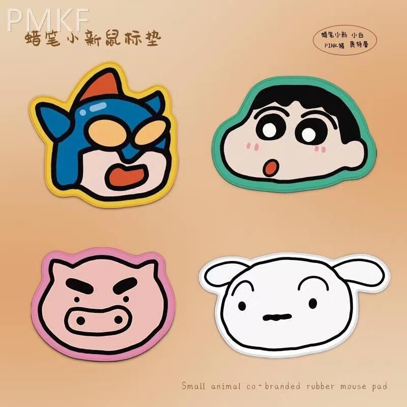Cartoon shaped mouse mat girls keyboard hand-held artistic style desk mat 3D silicone mat