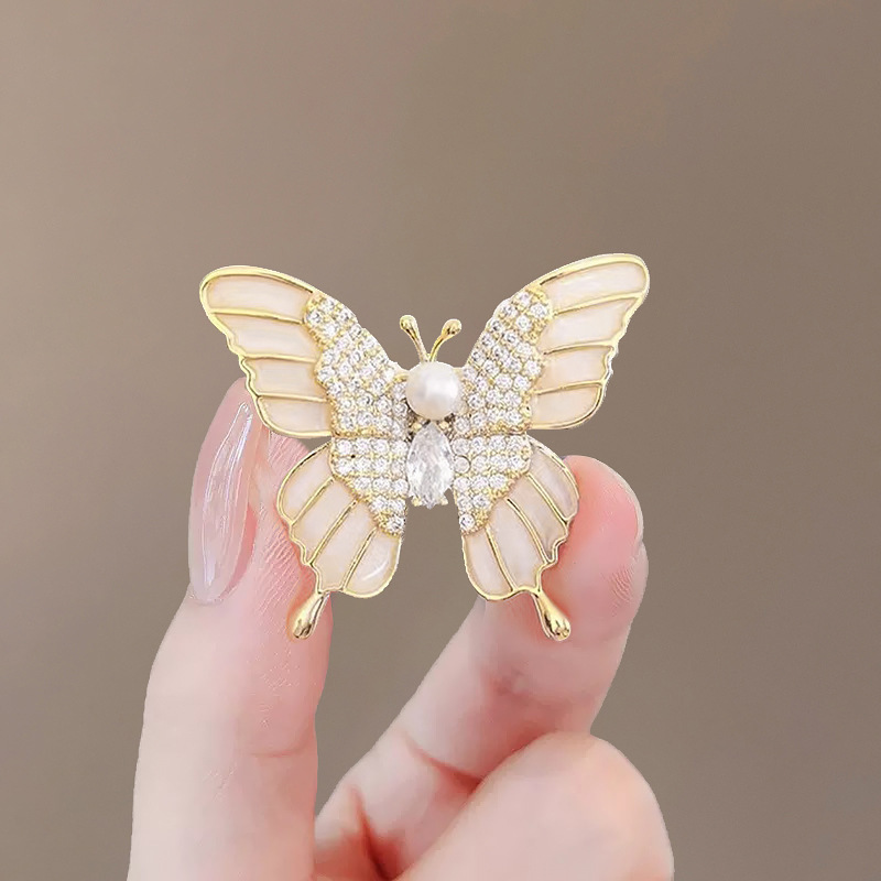 2025年新作女性用ブローチ、露出防止小型ブローチ、ハイエンドニッチデザイン、固定服ピン、クロスボーダー|undefined