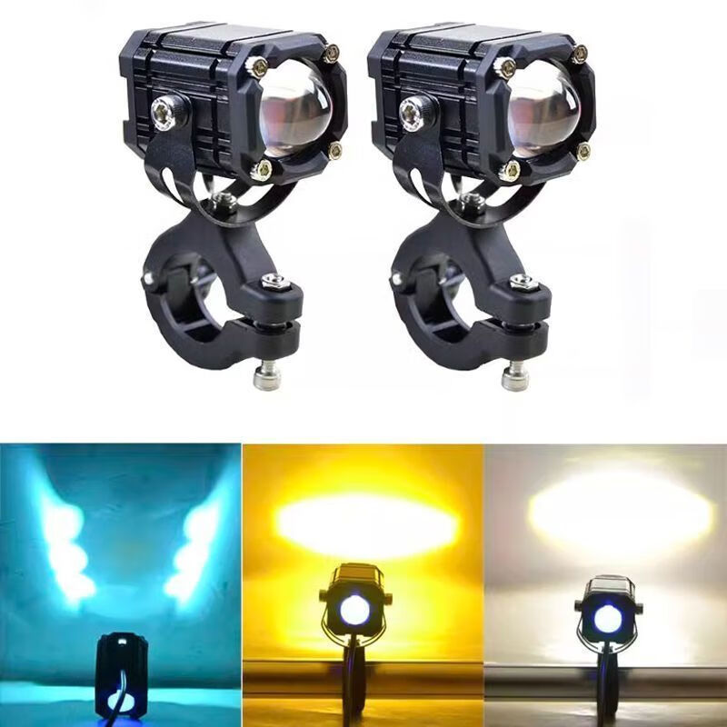Motocicleta diabólica ojo de la luz de luz roja alta iluminación flash nuevo vehículo de batería de lente exterior todo en uno image 2