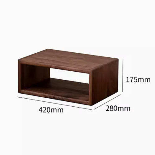 Made of solid wood, load-bearing, hot sale promotion] half grid style, walnut color