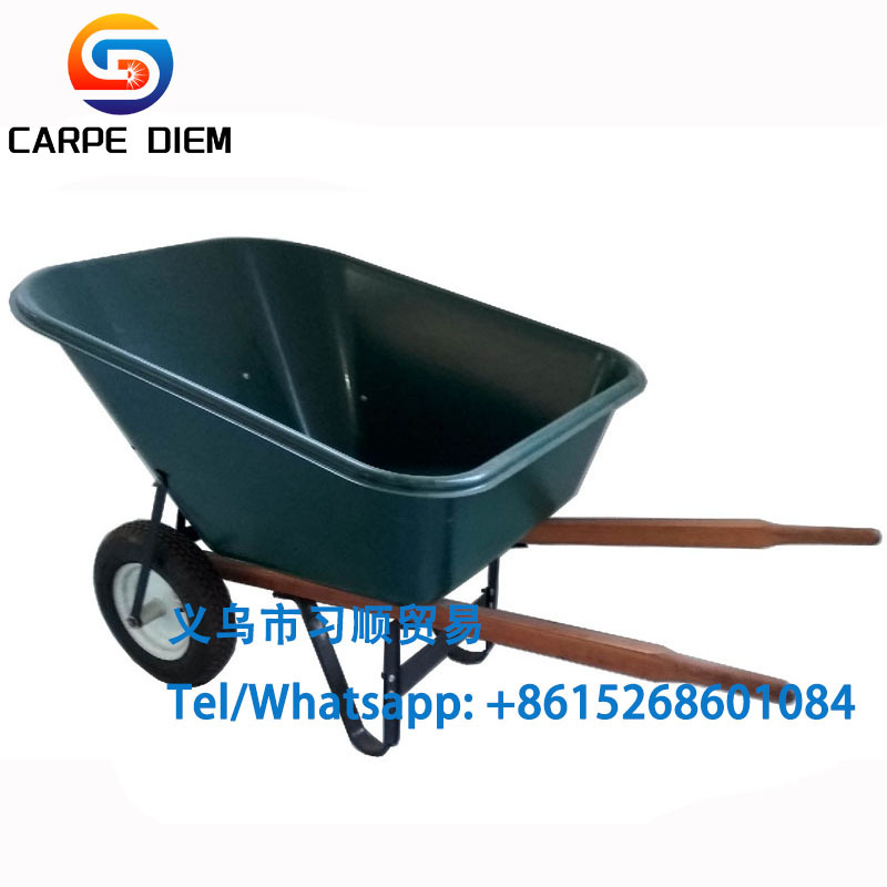 9600加厚园林手推车 花园手推车 独轮水泥斗车 工地推车外贸出口