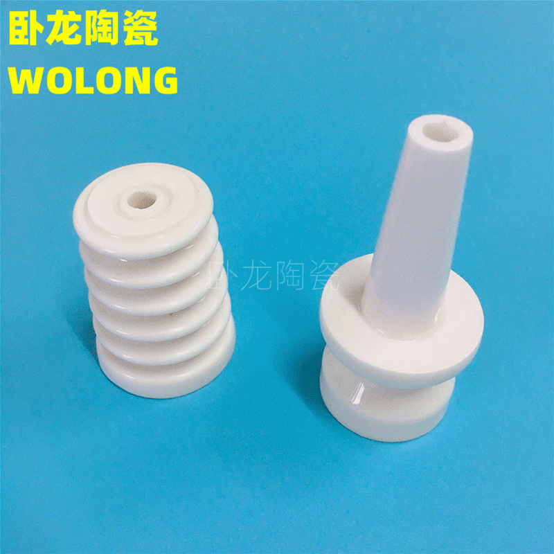 供应氧化铝陶瓷电子多孔绝缘工业陶瓷配件非标异形带孔开槽配件