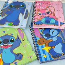 史迪仔星际宝贝彩页线圈本绑带史迪奇彩页横线本高颜值蓝兔兔本子