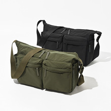 实体店同款休闲斜挎包单肩包大容量电脑包多口袋运动挎包明星同款