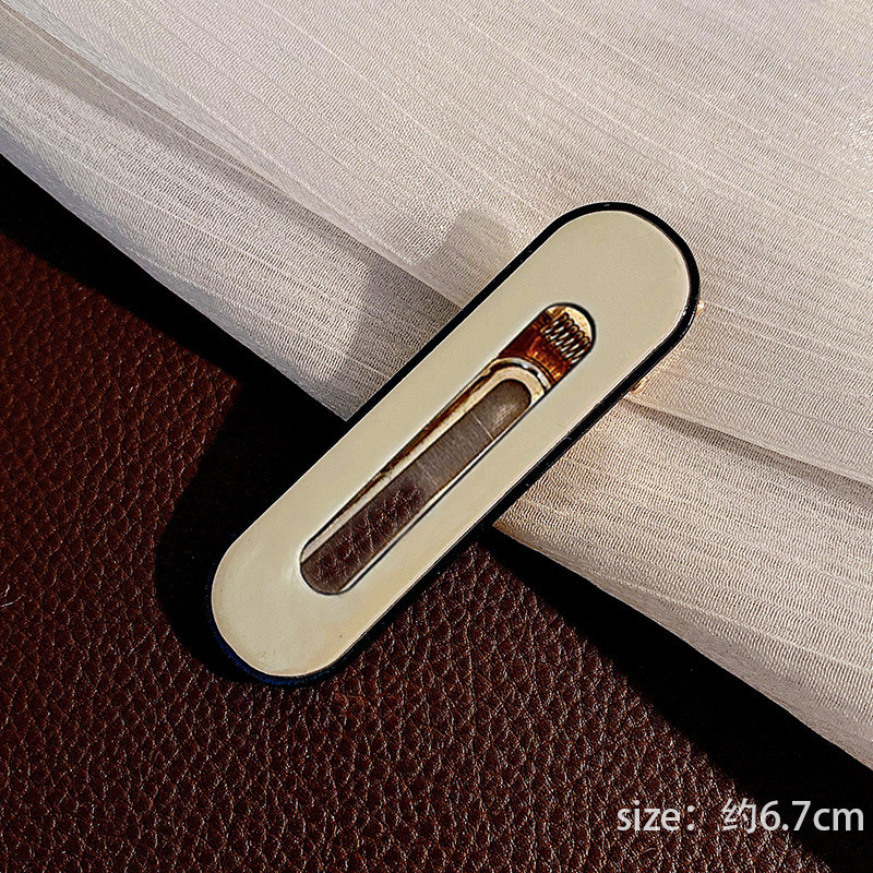 9 ¿ horquillas elípticas blancas @