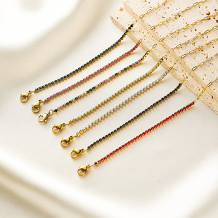 �羳���N18k��ɫ2mm��ɫ�ʯƴ�Ӳ��P䓻�������צ��ʯ���Ů
