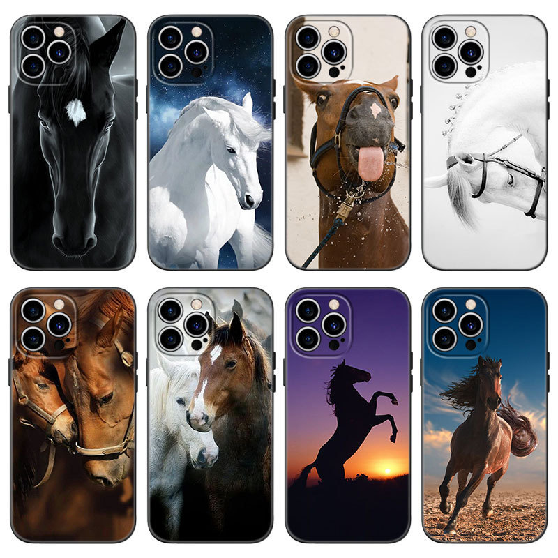 Suitable for iPhone15 Steed retro trendy men's Western denim busy phone case