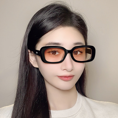 王嘉爾墨鏡 凹造型男女貓眼太陽鏡 歐美防紫外線網紅眼鏡茶色偏光