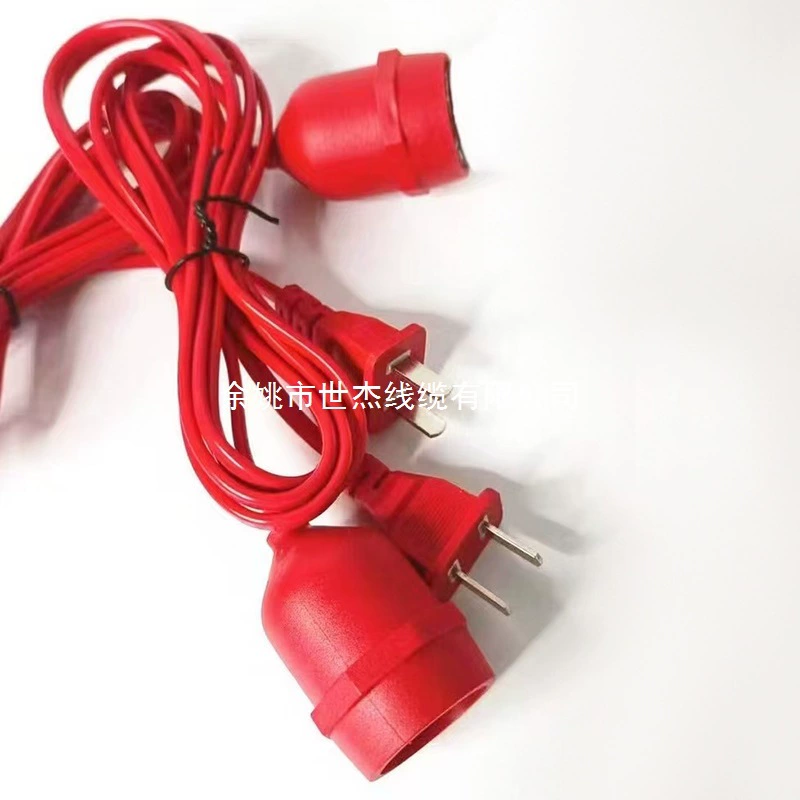 Новогодний фонарь с LED-лампой E27, праздничный красный фонарь с винтовым цоколем, декоративная лампа для дома и дверей