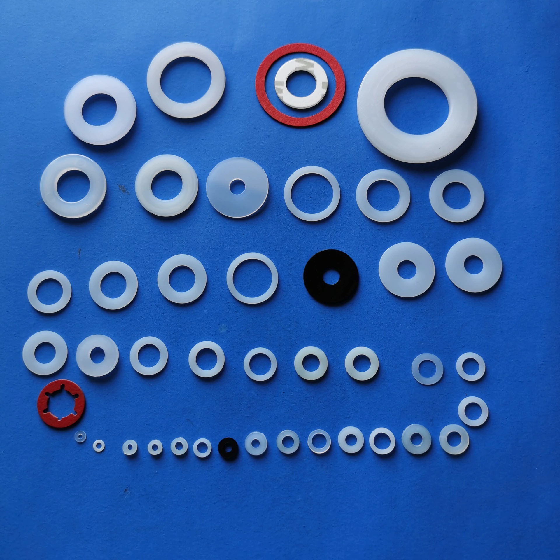 Круглая жесткая пластиковая прокладка круглая пластиковая pa66 нейлоновая плоская прокладка против выпадения полипропиленовая Стиральная машина Мезон