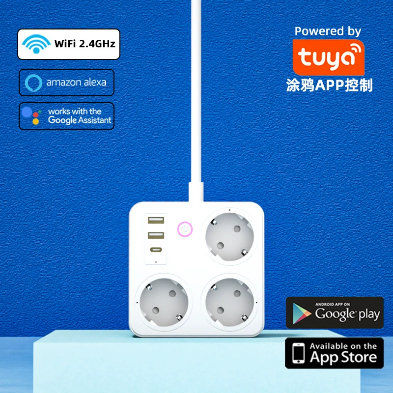 Cross-border American standard plug strips, selected sockets, British standard European standard plug strips, WIFI smart multi-hole plugs, leakage protection USB