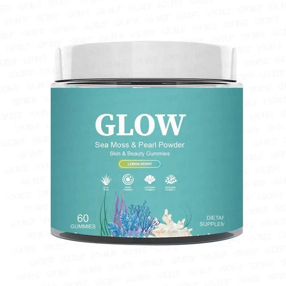 TK Cross-border Hot Seaweed Gloss Soft Candy Sea moss glow gummies Amazon Foreign Trade Source
