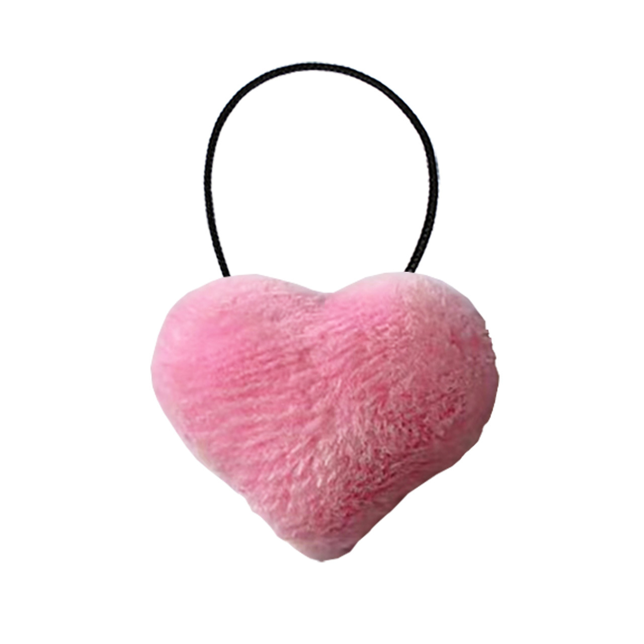 Розовый меховой шар любви