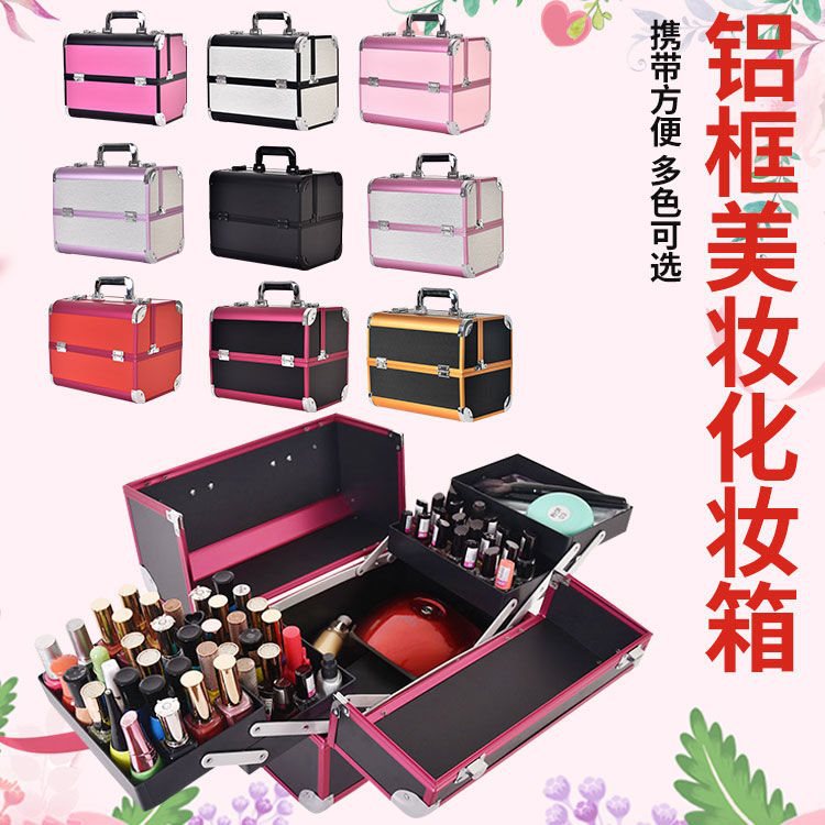 Wenxin nail art tattoo tool makeup box carry professional…