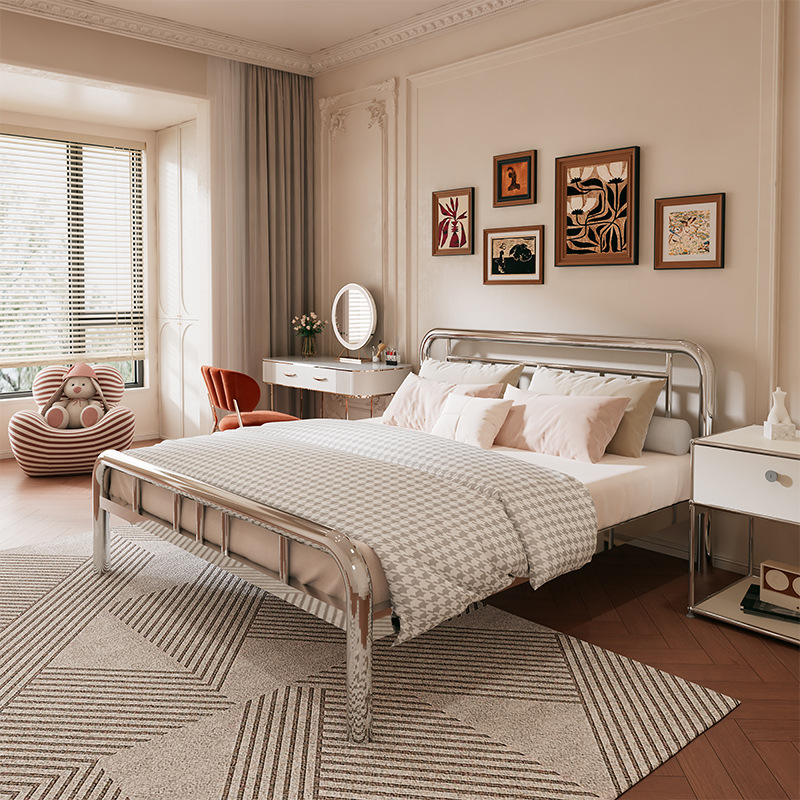 304 stainless steel bed frame + 7 beams