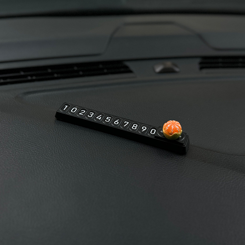 Green orange + black long number plate