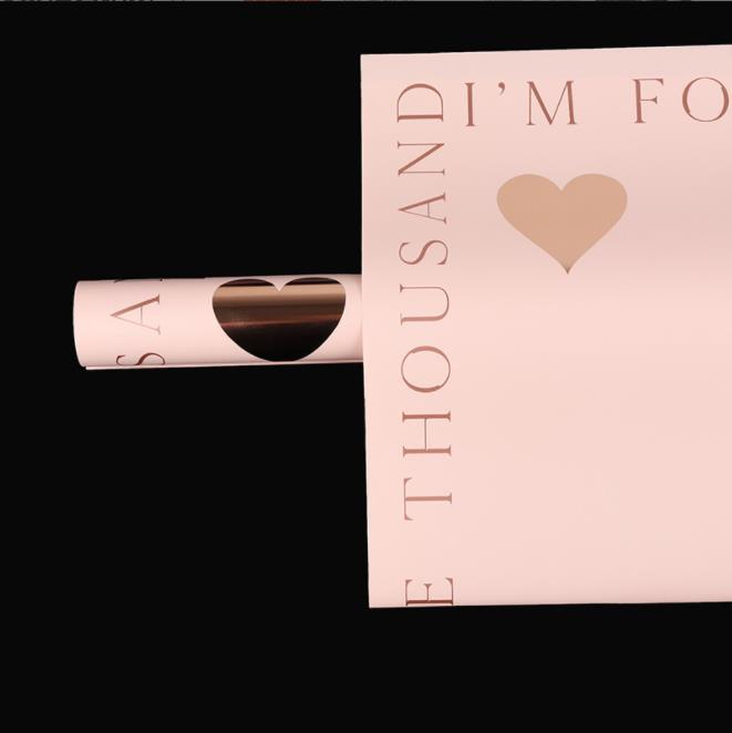 Flor fiesta fábrica de nuevos productos de alto nivel emoción día de la gente papel de embalaje de flores estampado amor florista ramo de papel de embalaje