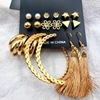 XP17 Boho Earring Set for Women Girls Shiny Gold Earrings