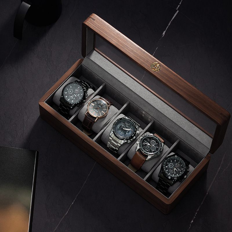 Solid Wood Mechanical Watch Storage Box Display Box Hand Jewelry Watch Box Bracelet Box Household Wooden Watch Display Box