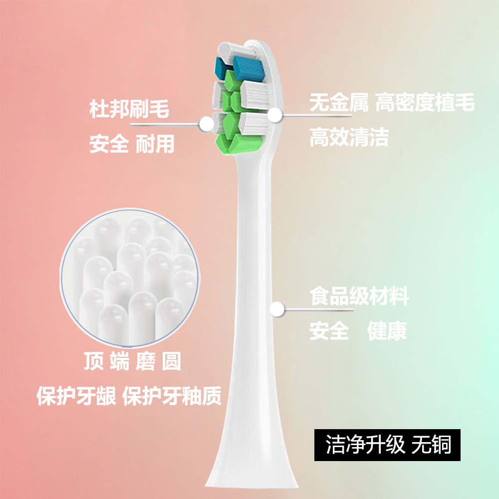  The top of the DuPont bristles is rounded2