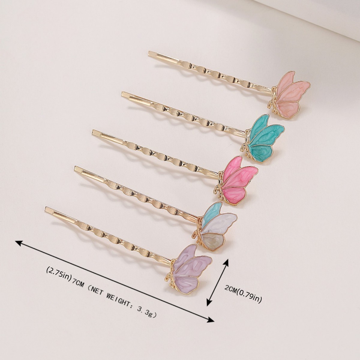 Sweet Butterfly Alloy Plating Hair Clip display picture 1