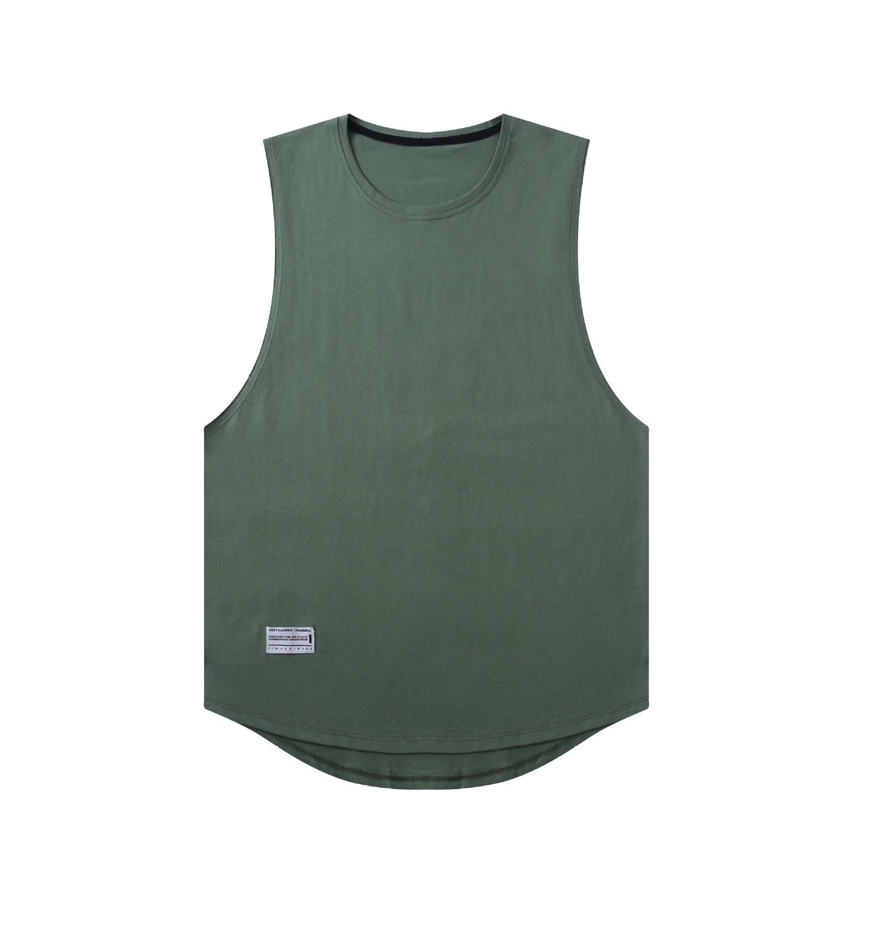 Algodón puro color sólido chaleco deportivo hombres transpirable absorción de humedad suelta entrenamiento de baloncesto ropa de entrenamiento sin mangas de secado rápido chaleco manga corta